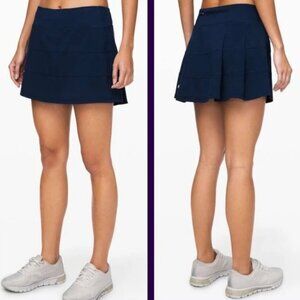 Lululemon Navy Blue Pace Rival Skirt Size 8